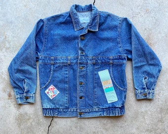 Vintage 80s Reworked Denim Jacket