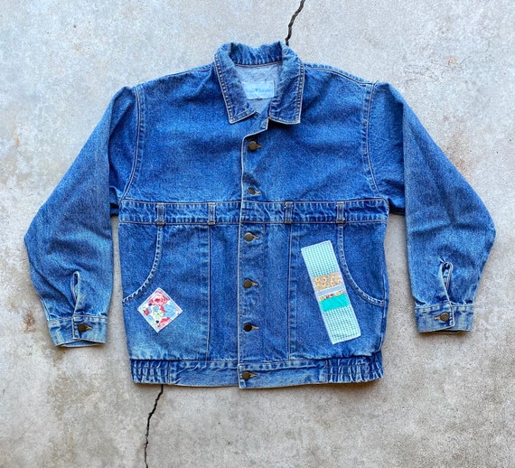 Vintage 80s Reworked Denim Jacket - image 1