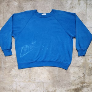 Vintage 90s Thrashed Oversized Raglan Crewneck