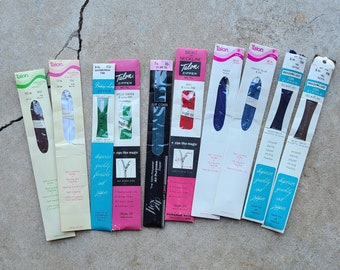 Vintage Talon Zippers - 1960s/70s Assorted Colors - Pack of 10
