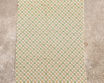 Vintage 30s, Orange, Green, Opened, Flour, Feed Sack