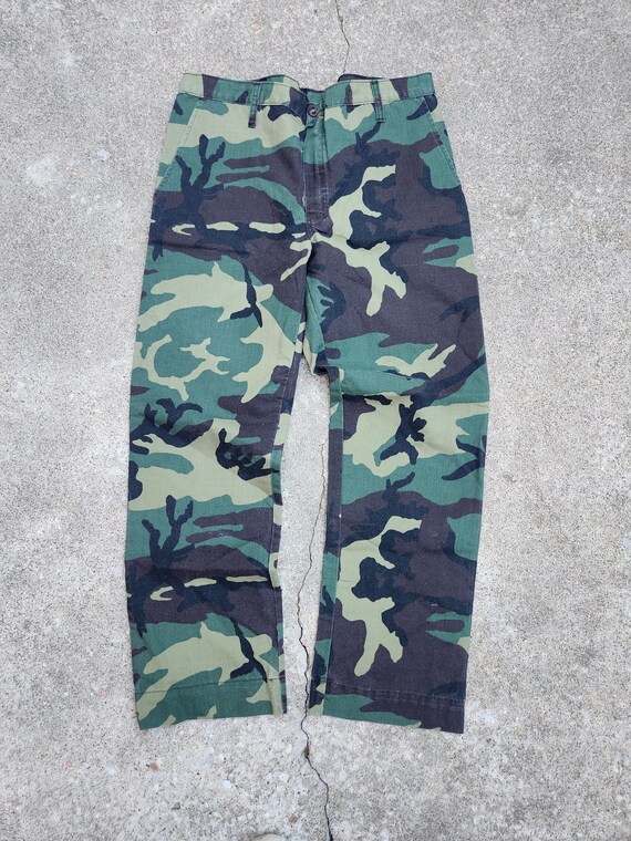Vintage 70s Red Head Camouflage Lightweight Pants - image 4