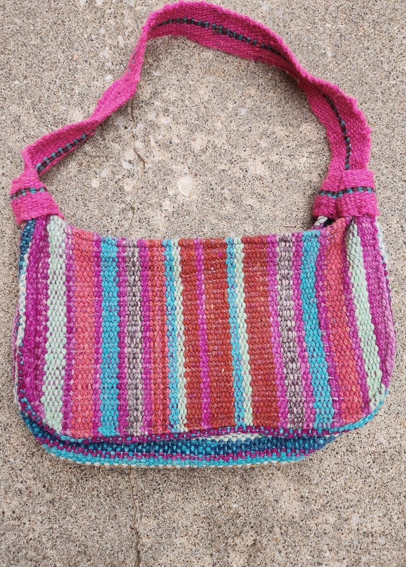 Vintage 80s/90s, Woven, Guatemalan Style, Purse - image 4