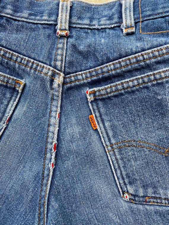 Vintage 80s Levi's Orange Tab Lined Cut-Offs - image 3