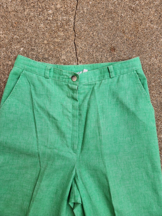 Vintage 70s, Green, Union Made, Women's Trouser - image 4