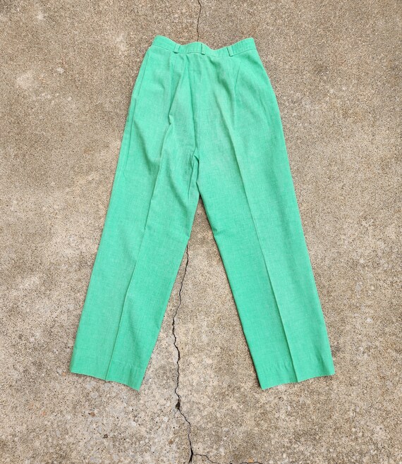 Vintage 70s, Green, Union Made, Women's Trouser - image 7