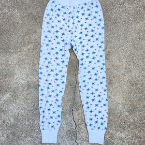 Vintage 80s Floral Thermal Pants