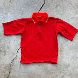 Vintage 50s, Red, Polo, Short Sleeve, Shirt
