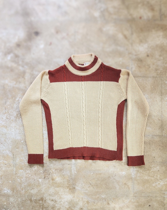 Vintage Washed Mock Neck Sweatshirt - Mauve