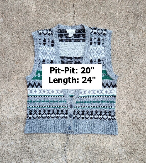 Vintage 80s, Holiday Sweater Vest - image 2