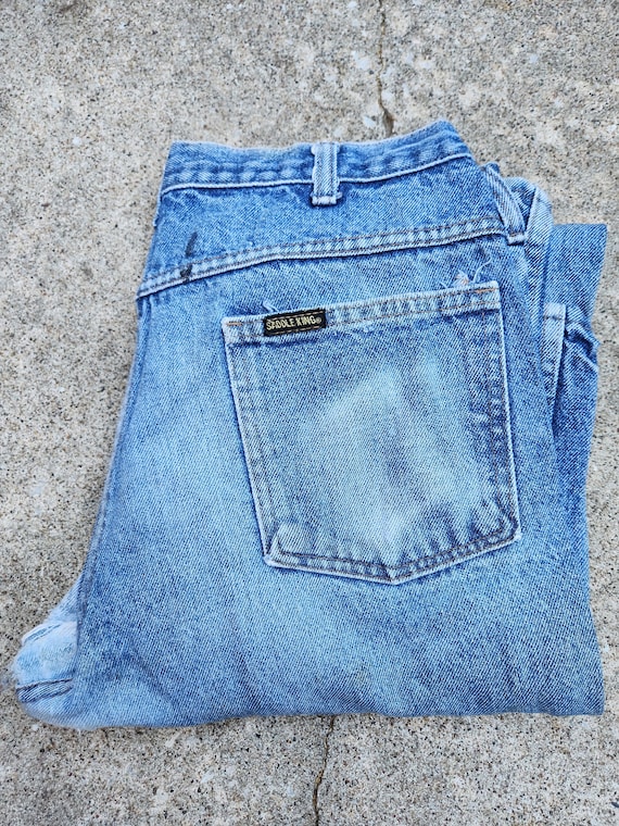 Vintage 60s Thrashed Saddle King Jeans