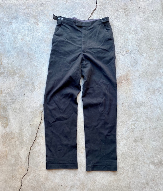 Vintage 40’s Talon Zip Black Trousers