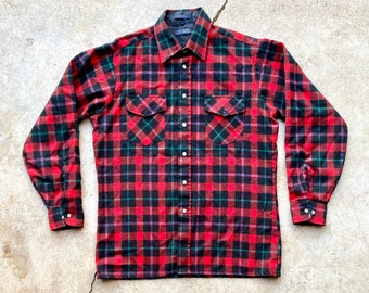 Red Green Plaid Shirt - Etsy
