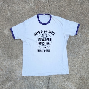 Vintage 80s Ohio State Ringer Tee
