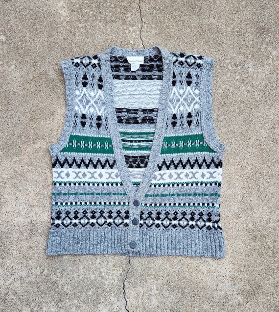 Vintage 80s, Holiday Sweater Vest - image 1
