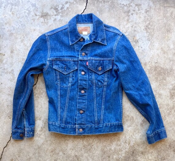 Vintage 70’s Levis Dark Wash, Type 2, Trucker Deni