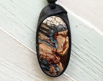 Fossilized Mammoth Tooth Pendant NeolithicF21