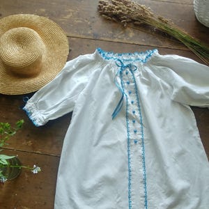 Cotton peasant blouse
