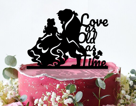Beauty And The Beast Wedding Topper Mr And Mrs Cake Topper Etsy