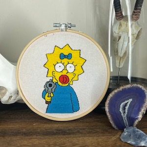Los Simpson - Maggie Simpson - Bordado de 5 pulgadas
