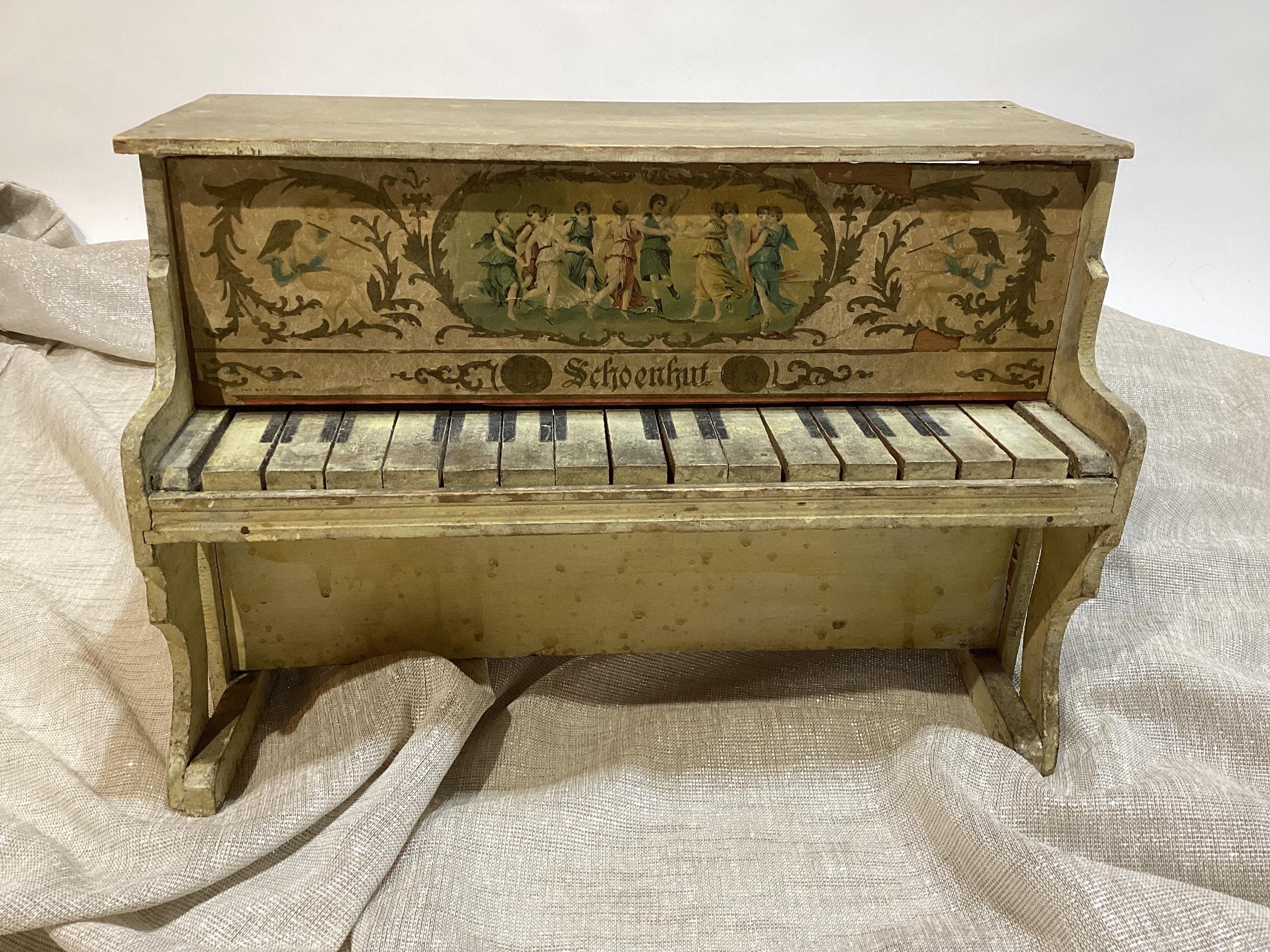 希少　ドイツアンティーク　Schoenhut社　トイピアノ　コレクターズアイテム Antique Schoenhut Toy Piano - Etsy