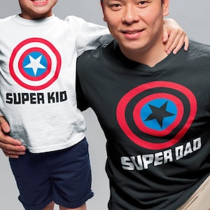 Daddy son matching shirts, Father and son shirts, Father son matching shirts, Daddy and son shirts, Daddy and me matching captain america