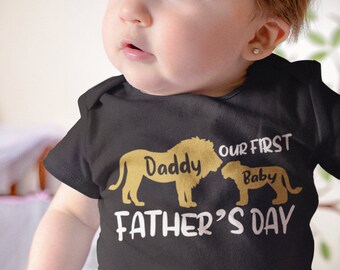 Daddy baby matching lion king disney shirts, 1st fathers day outfit, Father's day shirts, Our First fathers day shirts, Daddy son shirts
