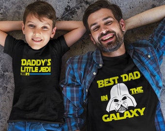 Star wars disney jedi shirts, Father's day gift, Daddy and son, Dad son jedi master young padawan shirts, Best dad in the galaxy
