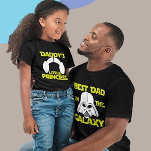 Dad and me matching shirts, Disneywolrd shirts, Star wars disney shirts, Star wars family, Best dad in the galaxy, Daddy&#39;s little princess