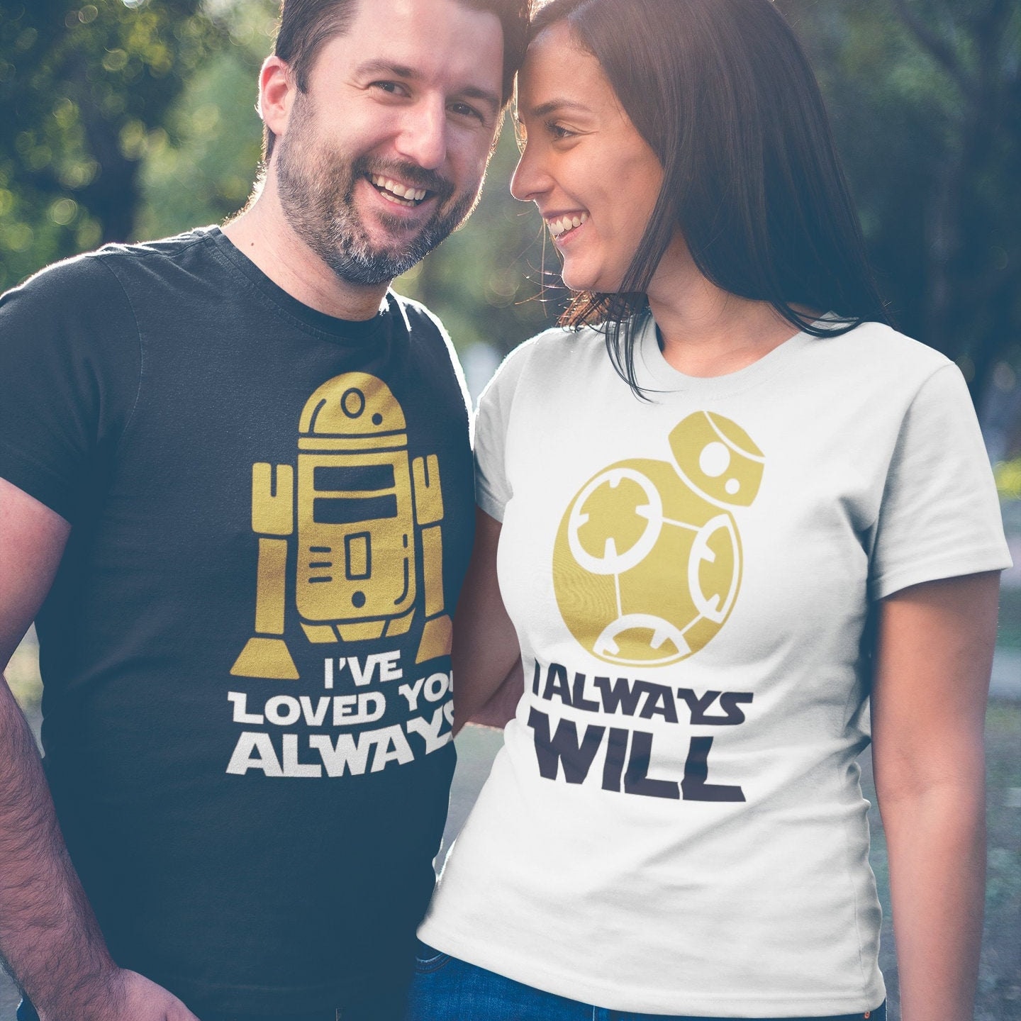 His and hers star wars shirts discount