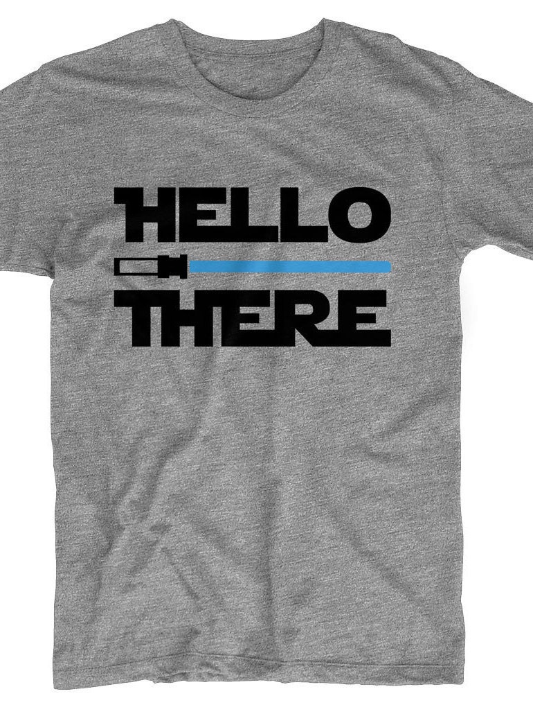 Star wars shirt Obi Wan shirt Hello there shirt Star wars Etsy