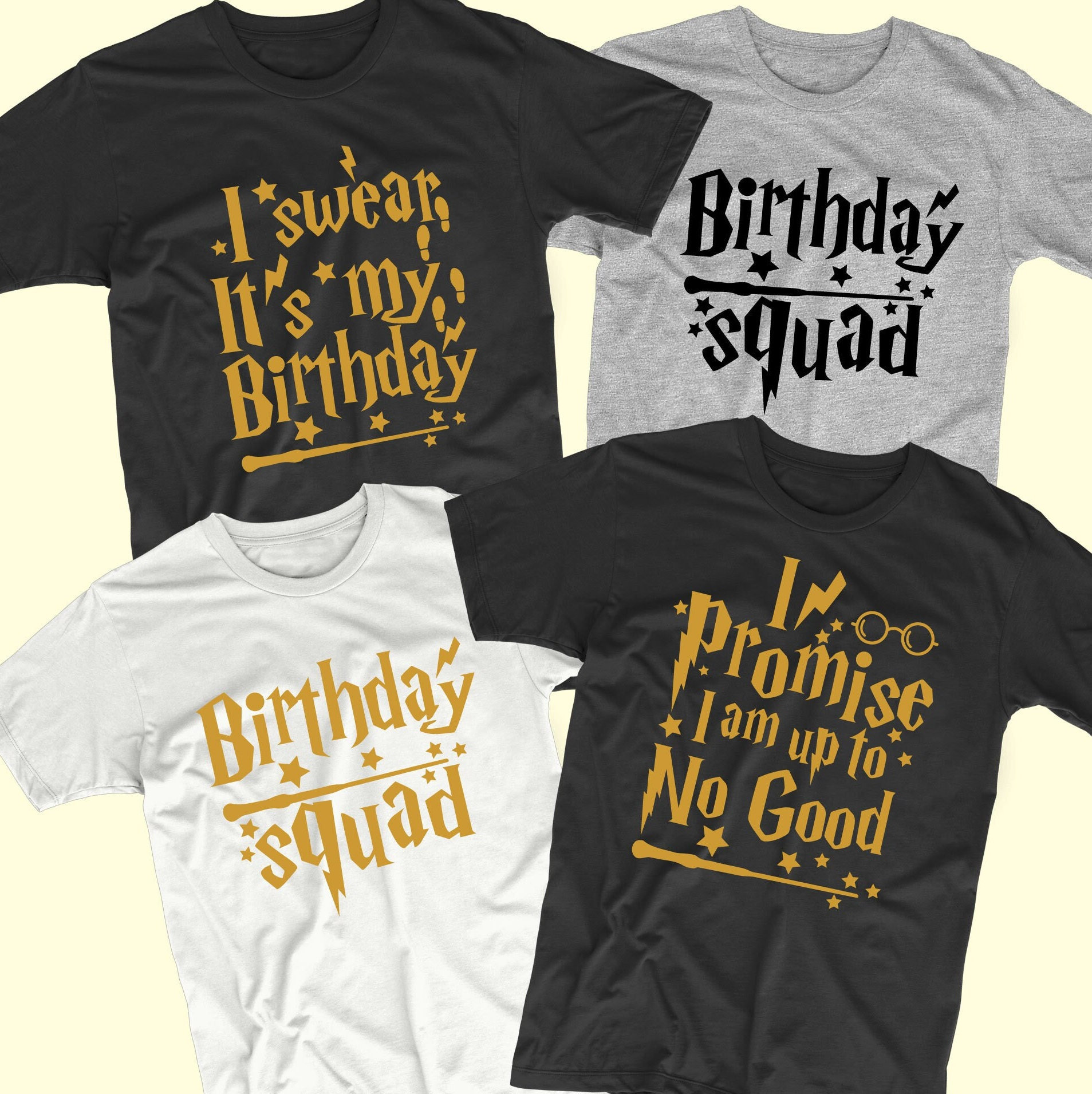 Birthday Squad Shirts, Wizard Birthday Shirts, It's My