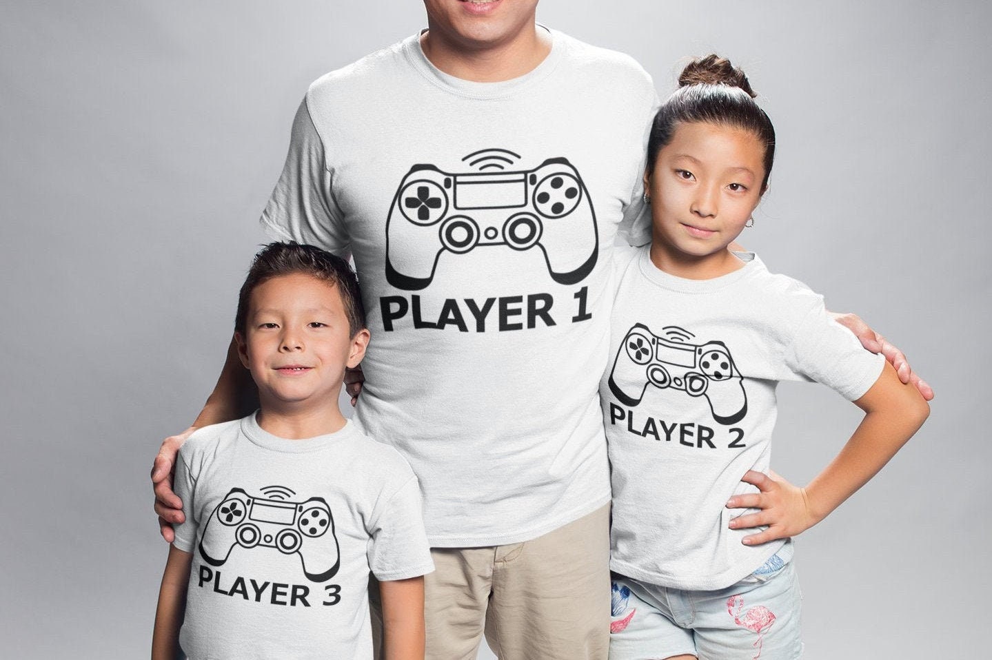 Dad and Baby Matching Playstation Shirts 