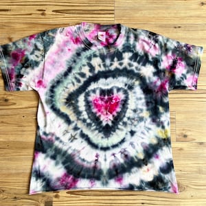 Love heart Geode tie dye tshirt | tie dye tshirt | tie dye | geode style | ice dye tshirt |