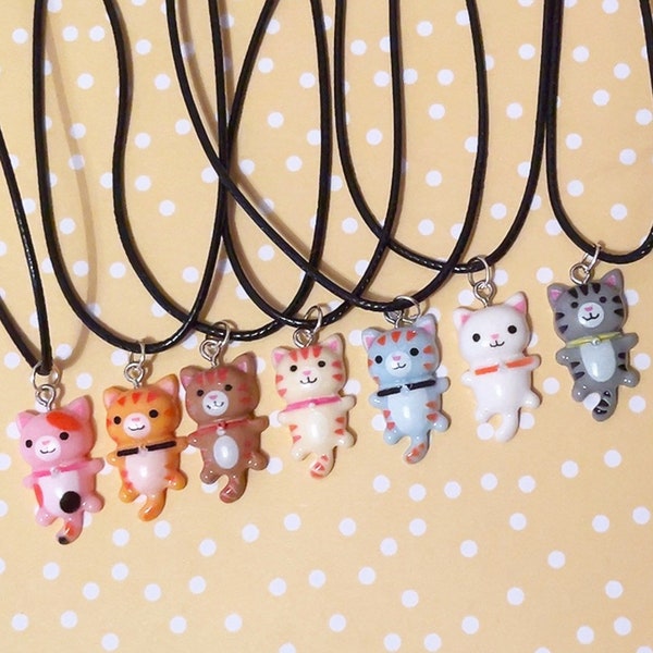 Kawaii cat charm necklace | cat necklace | kawaii cat | kawaii jewellery | cat charm | gifts for her | kawaii gifts