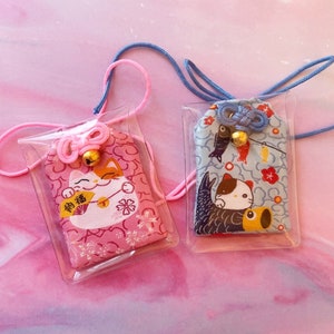 Lucky Cat Omamori Charm: Japanese Good Luck Amulet