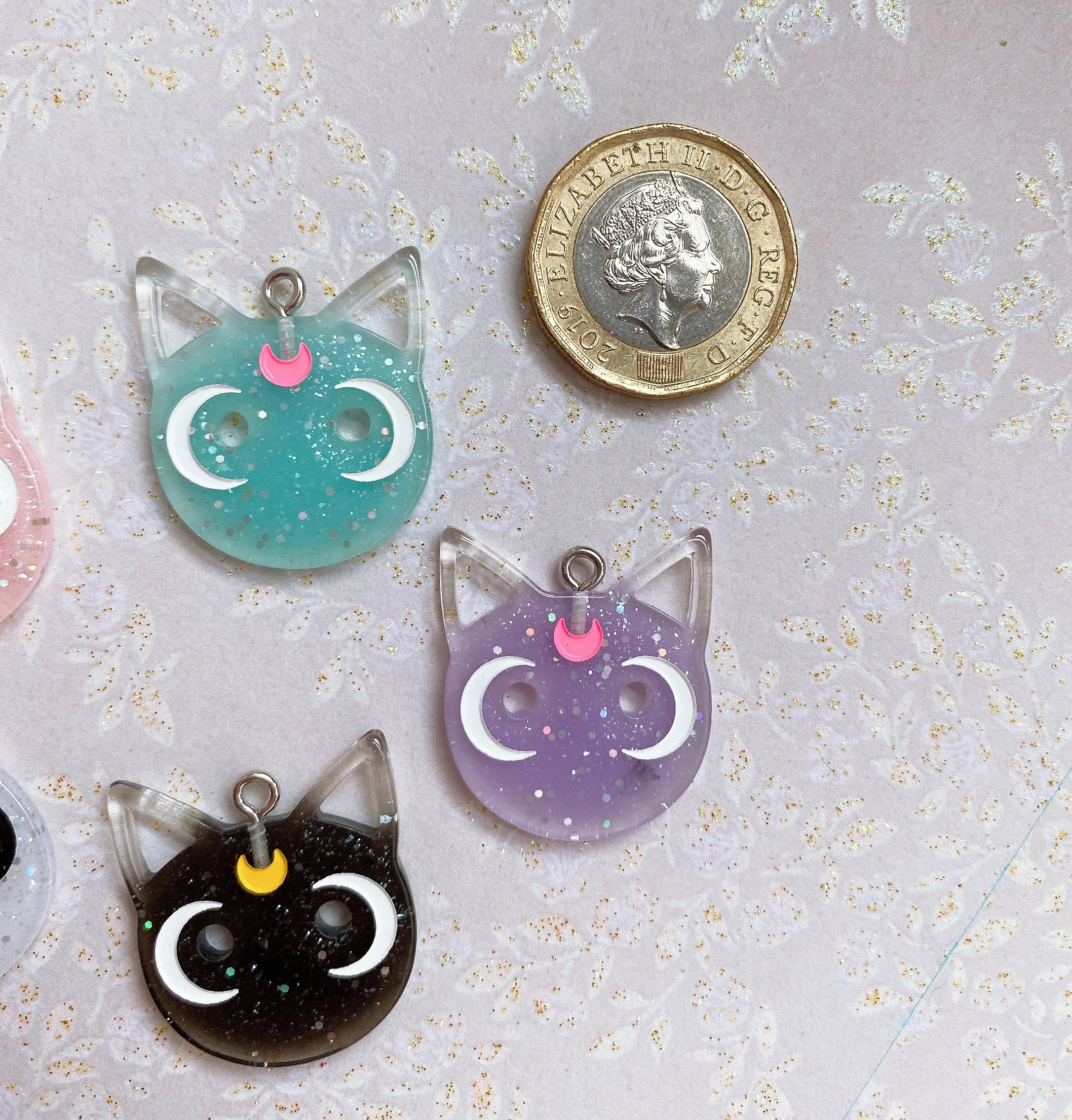 Kawaii Kitty Necklace Hand Made Necklace Resin Charm Etsy UK