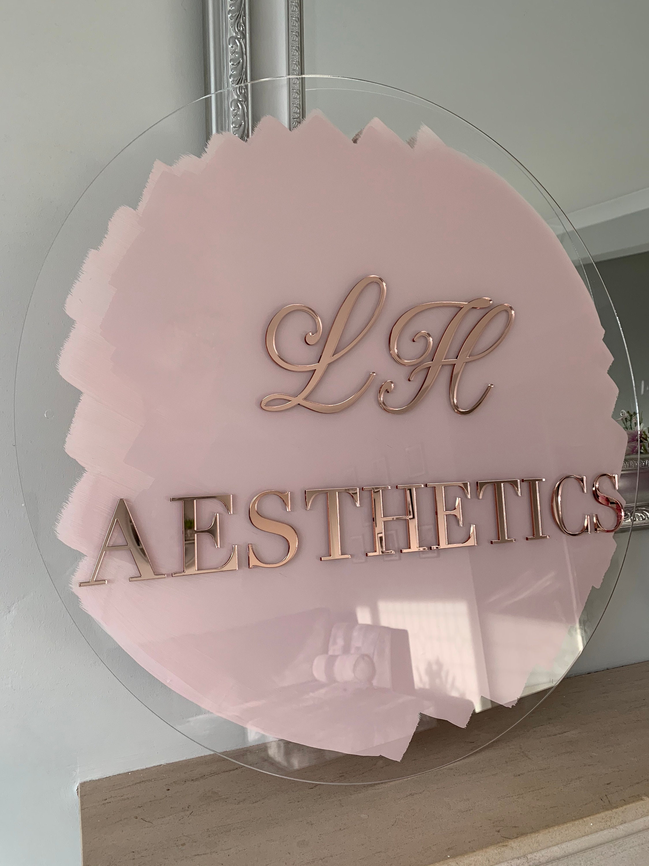 Acrylic salon sign, business name sign, Salon signage, 3D acrylic sig…