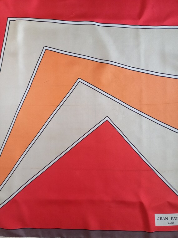 Vintage | Scarf | Jean Patou | Paris | Geometric … - image 3