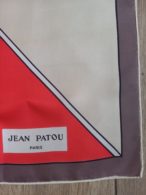 Vintage | Scarf | Jean Patou | Paris | Geometric … - image 4