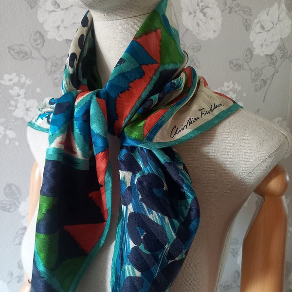 Abstract Silk Scarf - Etsy