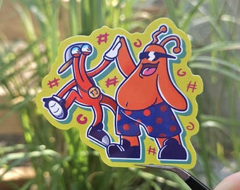 TOEJAM & EARL Vinyl Sticker