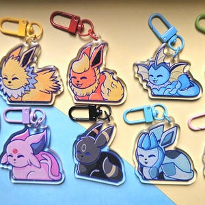PKMN Eeveelution Loaf Charms