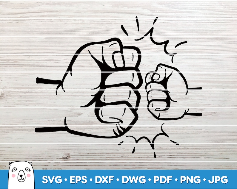 Fist bump / SVG Cut File / Car Decal SVG / Instant Download / | Etsy