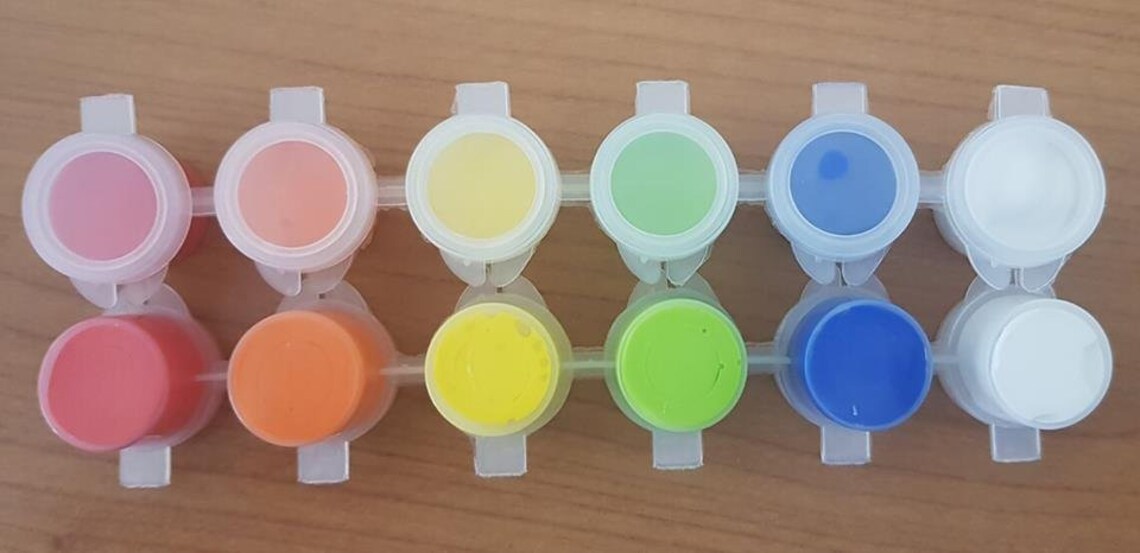 Prefilled 5ml Acrylic Paint Pots Strips of 6 Bulk Buy Etsy Sweden