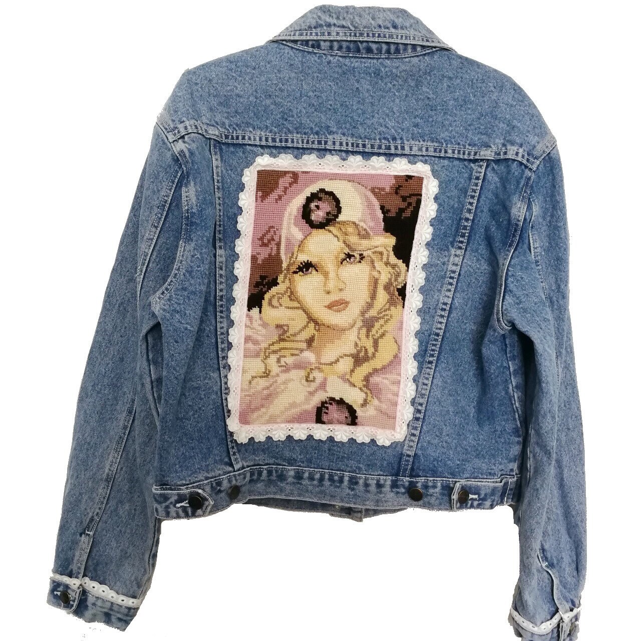 reworked denim jacket