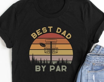 Beste papa op basis van par discgolfshirt – Grappig Vaderdagcadeau