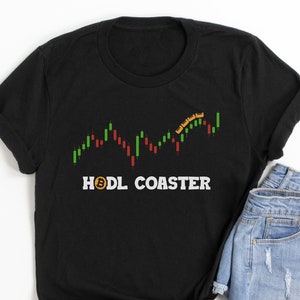 Hodl Coaster Crypto Shirt - Funny Cryptocurrency Shirt, Crypto Meme Parody, Stock Investors, Crypto Traders Shirt, Diamond Hands