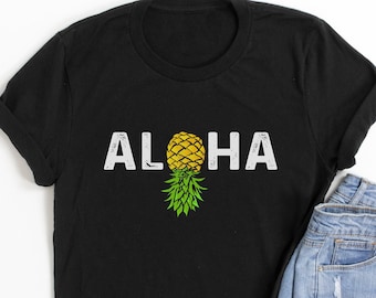 Aloha Upside Down Pineapple Upside Down Pineapple Swingers Lifestyle Shirt - Camisa de vacaciones, camisa de crucero, si sabes que lo sabes, solo pregunta