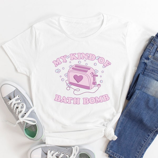 Meine Art von Badebombe - lustige Shirt | Pastell Goth Kleidung | Pastell rosa Drucke | Pastell Goth Shirts | Kawaii Kleidung | Kawaii Ästhetik